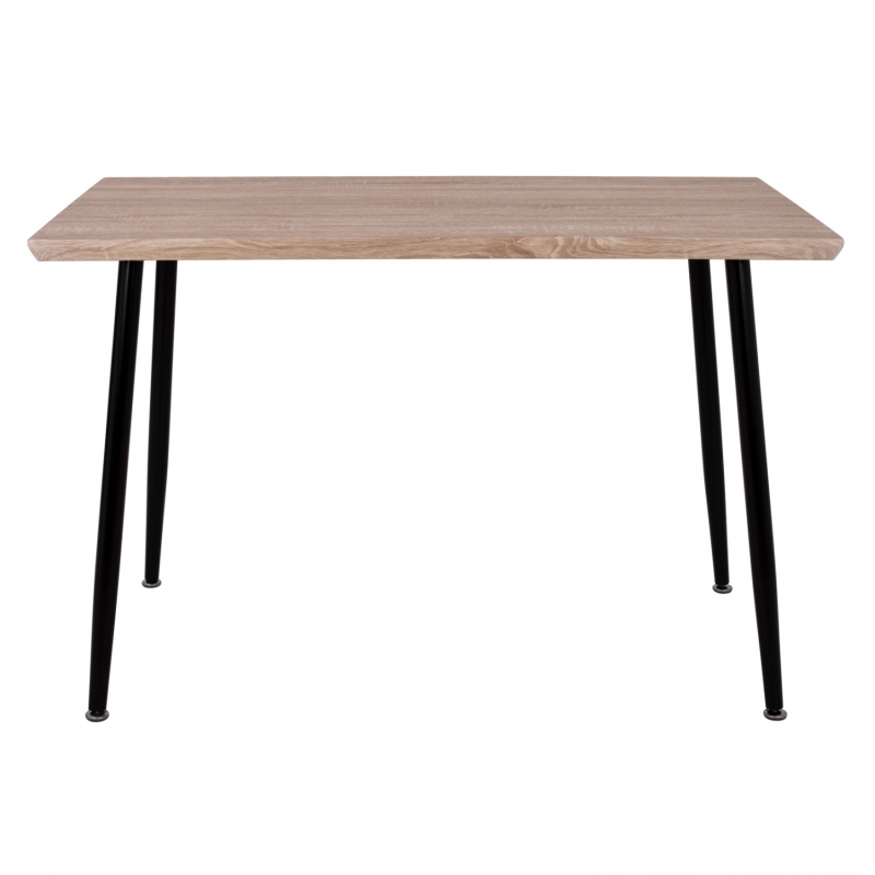 ΤΡΑΠΕΖΙ ΤΡΑΠΕΖΑΡΙΑΣ PALOMA HM8334.01, 120X70Χ76,5 SONΟMA, ΜΑΥΡΑ ΠΟΔΙΑ