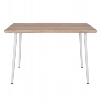 ΤΡΑΠΕΖΙ ΤΡΑΠΕΖΑΡΙΑΣ PALOMA HM8334.02, 120X70X76,5- SONOMA, ΛΕΥΚΑ ΠΟΔΙΑ