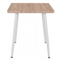 ΤΡΑΠΕΖΙ ΤΡΑΠΕΖΑΡΙΑΣ PALOMA HM8335.02, 70Χ70X76,5, SONOMA, ΛΕΥΚΑ ΠΟΔΙΑ