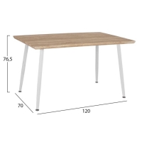 ΣΕΤ ΤΡΑΠΕΖΑΡΙΑΣ 5ΤΜΧ HM10350.02 ΤΡΑΠΕΖΙ 120x70x76,5 cm & ΚΑΡΕΚΛΕΣ VEGAS