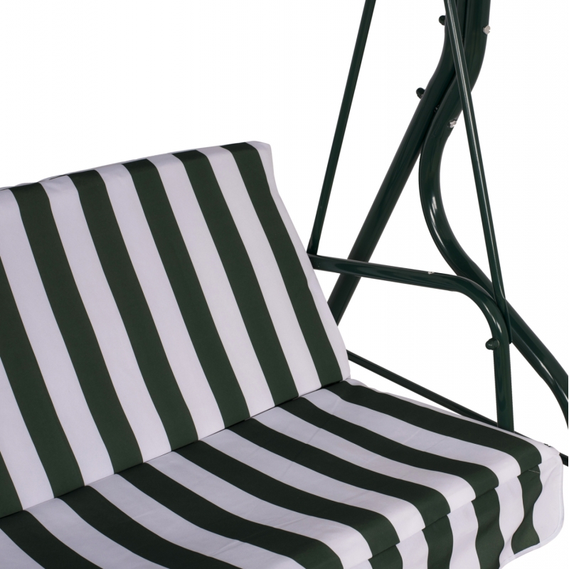 ΚΟΥΝΙΑ 3ΘΕΣΙΑ WAIOLA HM5542 ΠΡΑΣΙΝΟ ΛΕΥΚΟ ΡΙΓΕ NAPOLI 167x110x175 cm ΚΟΥΝΙΑ 3ΘΕΣΙΑ WAIOLA HM5542 ΠΡΑΣΙΝΟ ΛΕΥΚΟ ΡΙΓΕ NAPOLI 167x110x175 cm