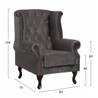 ΠΟΛΥΘΡΟΝΑ-ΜΠΕΡΖΕΡΑ ΓΚΡΙ ΒΕΛΟΥΔΟ T.CHESTERFIELD POLINA 83x75x107Yεκ.HM0053.10 ΠΟΛΥΘΡΟΝΑ-ΜΠΕΡΖΕΡΑ ΓΚΡΙ ΒΕΛΟΥΔΟ T.CHESTERFIELD POLINA 83x75x107Yεκ.HM0053.10
