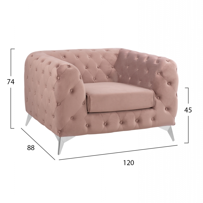 ΠΟΛΥΘΡΟΝΑ ALBERT T.CHESTERFIELD ΣΑΠΙΟ ΜΗΛΟ ΒΕΛΟΥΔΟ HM3130.05 120Χ88Χ74Υεκ.