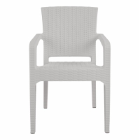ΠΟΛΥΘΡΟΝΑ ΠΟΛΥΠΡΟΠΥΛΕΝΙΟΥ RATTAN HM5590.04 ΧΡΩΜΑ ΛΕΥΚΟ 58x55x87 cm.