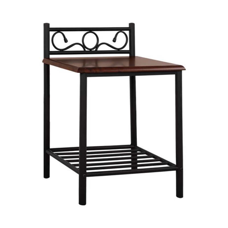 ΚΟΜΟΔΙΝΟ SUZIE HM388 ΑΠΟ ΜΕΤΑΛΛΟ ΚΑΙ ΞΥΛΟ 45x35x48-61Y εκ.