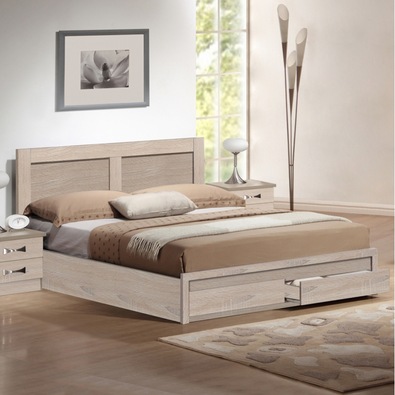ΚΡΕΒΑΤΙ CAPRI HM399.02 ΜΕ 2 ΣΥΡΤΑΡΙΑ SONOMA 160x200 εκ. ΚΡΕΒΑΤΙ CAPRI HM399.02 ΜΕ 2 ΣΥΡΤΑΡΙΑ SONOMA 160x200 εκ.