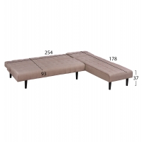 ΚΑΝΑΠΕΣ ΚΡΕΒΑΤΙ ΓΩΝΙΑ ΑΝΑΣΤΡΕΨΙΜΗ ZELDA HM3154.02 ΜΕ ΜΠΕΖ ΥΦΑΣΜΑ 254X163X74Y εκ. ΚΑΝΑΠΕΣ ΚΡΕΒΑΤΙ ΓΩΝΙΑ ΑΝΑΣΤΡΕΨΙΜΗ ZELDA HM3154.02 ΜΕ ΜΠΕΖ ΥΦΑΣΜΑ 254X163X74Y εκ.