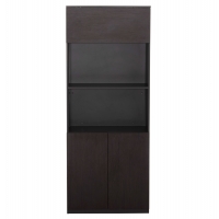ΒΙΒΛΙΟΘΗΚΗ ΓΡΑΦΕΙΟΥ ΕΠΑΓΓΕΛΜΑΤΙΚΗ ROSEWOOD HM2089 ΜΕΛΑΜΙΝΗ ΓΚΡΙ-WENGE 80Χ40Χ200Υεκ.
