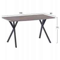 ΤΡΑΠΕΖΙ ALARICK ΜΕ MDF ΕΠΙΦΑΝΕΙΑ OLD BEECH & ΜΕΤΑΛΛΙΚΑ ΠΟΔΙΑ HM8550.02 140X80X75Υεκ. ΤΡΑΠΕΖΙ ALARICK ΜΕ MDF ΕΠΙΦΑΝΕΙΑ OLD BEECH & ΜΕΤΑΛΛΙΚΑ ΠΟΔΙΑ HM8550.02 140X80X75Υεκ.