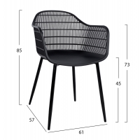 ΠΟΛΥΘΡΟΝΑ HADI ΠΟΛΥΠΡΟΠΥΛΕΝΙΟΥ ΜΑΥΡΗ 61x57x85Υ εκ. HM8511.02 ΠΟΛΥΘΡΟΝΑ HADI ΠΟΛΥΠΡΟΠΥΛΕΝΙΟΥ ΜΑΥΡΗ 61x57x85Υ εκ. HM8511.02