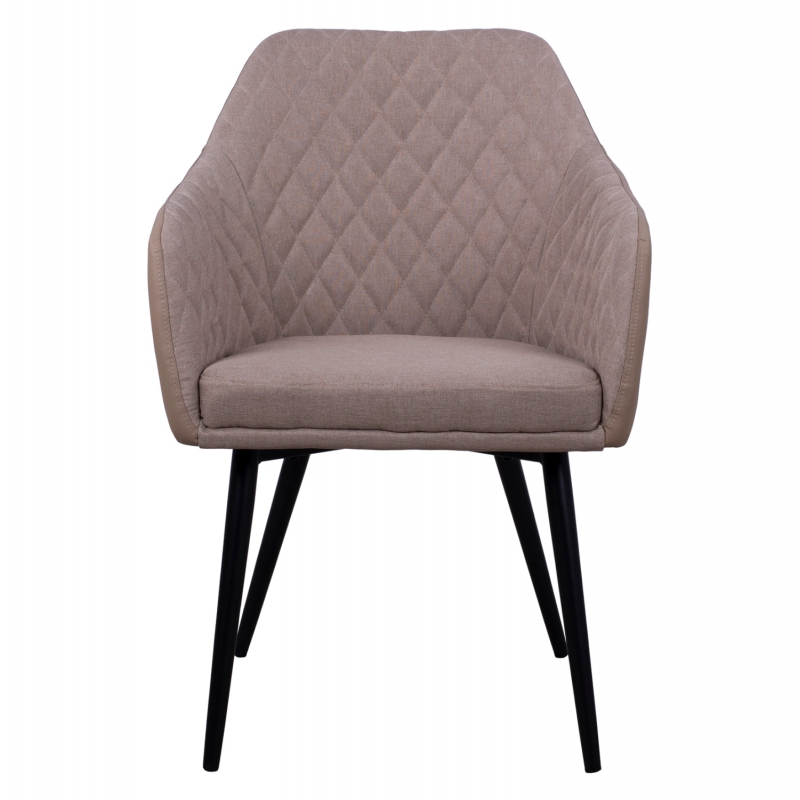ΠΟΛΥΘΡΟΝΑΚΙ CHARLES HM8522.07 ΜΕ ΥΦΑΣΜΑ ΜΠΕΖ & PU ΜΠΕΖ 57x63x83Υ εκ.