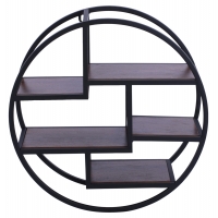 ΡΑΦΙΕΡΑ ΤΟΙΧΟΥ QUINN ΜΕ ΒΑΣΕΙΣ ΜΕΛΑΜΙΝΗΣ ΚΑΙ ΜΕΤΑΛΛΙΚΟ ΣΚΕΛΕΤΟ HM8612 Φ60x24 εκ. ΡΑΦΙΕΡΑ ΤΟΙΧΟΥ QUINN ΜΕ ΒΑΣΕΙΣ ΜΕΛΑΜΙΝΗΣ ΚΑΙ ΜΕΤΑΛΛΙΚΟ ΣΚΕΛΕΤΟ HM8612 Φ60x24 εκ.
