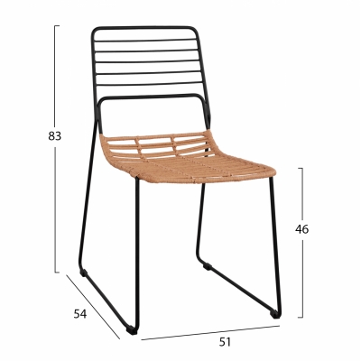 ΚΑΡΕΚΛΑ ΜΕΤΑΛΛΙΚΗ ALLEGRA HM5694 ΜΕ WICKER ΜΠΕΖ 51x54x83Υ εκ. ΚΑΡΕΚΛΑ ΜΕΤΑΛΛΙΚΗ ALLEGRA HM5694 ΜΕ WICKER ΜΠΕΖ 51x54x83Υ εκ.