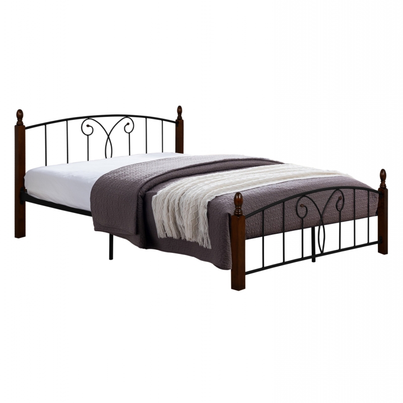 ΚΡΕΒΑΤΙ ΔΙΠΛΟ SUZIE HM585 ΓΙΑ ΣΤΡΩΜΑ 150x200 εκ. ΜΕΤΑΛΛΟ RUBBERWOOD ΚΡΕΒΑΤΙ ΔΙΠΛΟ SUZIE HM585 ΓΙΑ ΣΤΡΩΜΑ 150x200 εκ. ΜΕΤΑΛΛΟ RUBBERWOOD