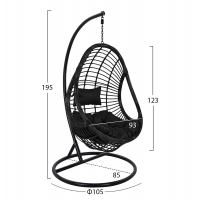 ΚΡΕΜΑΣΤΗ ΠΟΛΥΘΡΟΝΑ ΦΩΛΙΑ CALLIE HM5541.02 ΜΕ ΜΑΥΡΟ WICKER & ΜΑΞΙΛΑΡΙΑ Φ105Χ195Υ εκ. ΚΡΕΜΑΣΤΗ ΠΟΛΥΘΡΟΝΑ ΦΩΛΙΑ CALLIE HM5541.02 ΜΕ ΜΑΥΡΟ WICKER & ΜΑΞΙΛΑΡΙΑ Φ105Χ195Υ εκ.