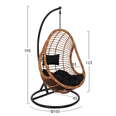 ΚΡΕΜΑΣΤΗ ΠΟΛΥΘΡΟΝΑ ΦΩΛΙΑ CALLIE HM5541.04 ΜΕ ΜΠΕΖ WICKER & ΜΑΥΡΑ ΜΑΞΙΛΑΡΙΑ Φ105Χ195Υ εκ. ΚΡΕΜΑΣΤΗ ΠΟΛΥΘΡΟΝΑ ΦΩΛΙΑ CALLIE HM5541.04 ΜΕ ΜΠΕΖ WICKER & ΜΑΥΡΑ ΜΑΞΙΛΑΡΙΑ Φ105Χ195Υ εκ.