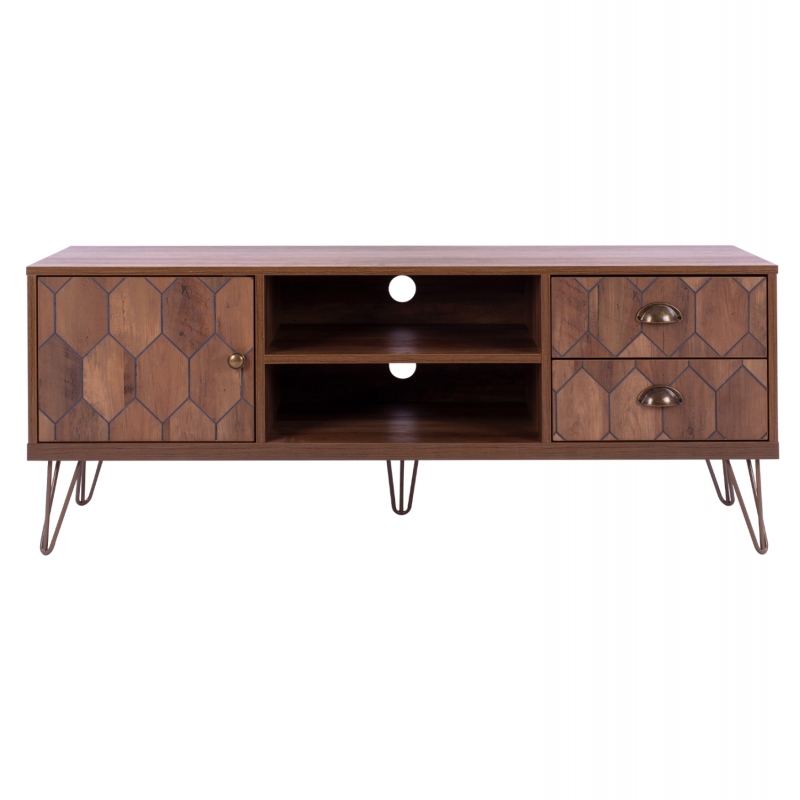 ΕΠΙΠΛΟ TV PHILIPPA HM8674 ΣΕ ΚΑΡΥΔΙ ΑΠΟΧΡΩΣΗ ΜΕ ΧΡΥΣΟ 130x39,5x51Y εκ.