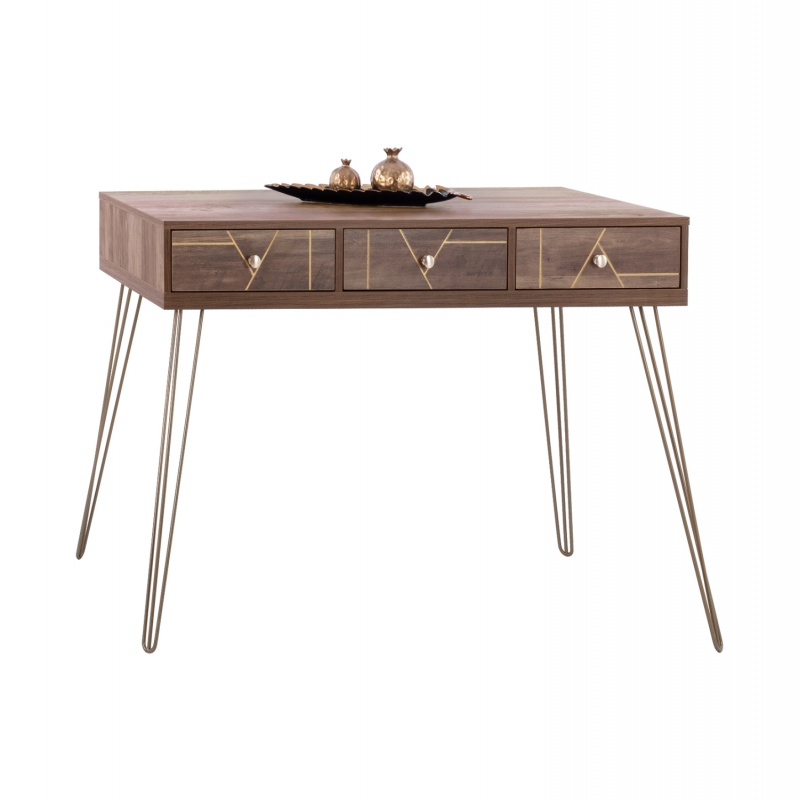 ΚΟΝΣΟΛΑ KAITLYN HM8653 ΚΑΡΥΔΙ ΜΕ ΧΡΥΣΟ 120x55x79,5Y εκ. ΚΟΝΣΟΛΑ KAITLYN HM8653 ΚΑΡΥΔΙ ΜΕ ΧΡΥΣΟ 120x55x79,5Y εκ.