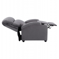 ΠΟΛΥΘΡΟΝΑ ΓΚΡΙ ΒΕΛΟΥΔΟ RELAX ΜΕ ΜΗΧΑΝΙΣΜΟ HM0122.10 80x92x102Υ εκ.