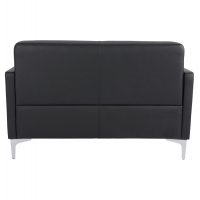 ΚΑΝΑΠΕΣ 2ΘΕΣΙΟΣ NELLIE HM3159.21 ΜΕ ΜΑΥΡΟ PU 113x71x71Υ εκ.