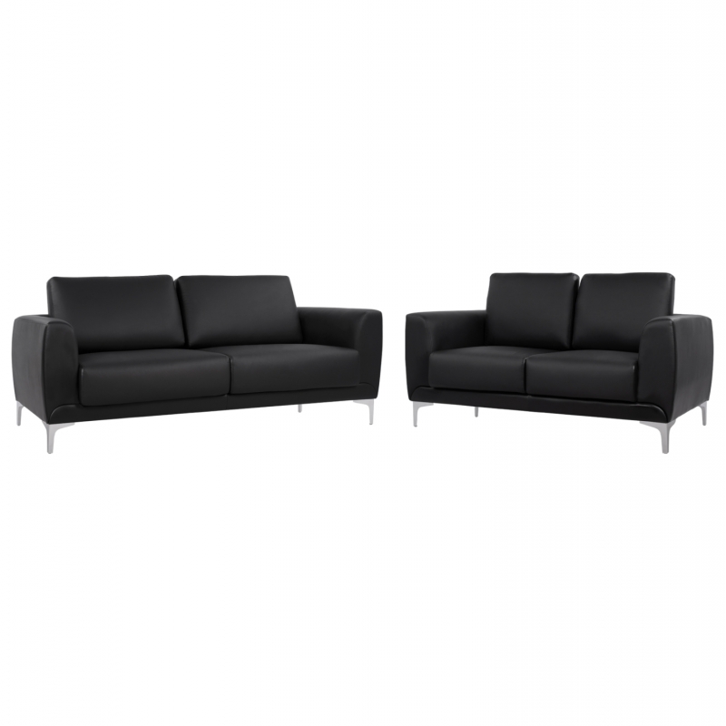 ΣΕΤ ΣΑΛΟΝΙΟΥ 2ΤΜΧ KENZIE ΜΕ ΜΑΥΡΟ PU HM11284.01 ΣΕΤ ΣΑΛΟΝΙΟΥ 2ΤΜΧ KENZIE ΜΕ ΜΑΥΡΟ PU HM11284.01