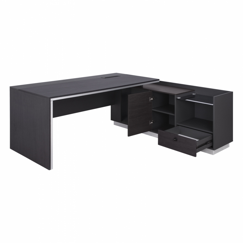 ΓΡΑΦΕΙΟ ΕΠΑΓΓΕΛΜΑΤΙΚΟ ΔΕΞΙΑ ΓΩΝΙΑ ROSEWOOD HM2112R 200X160X76Υ εκ.