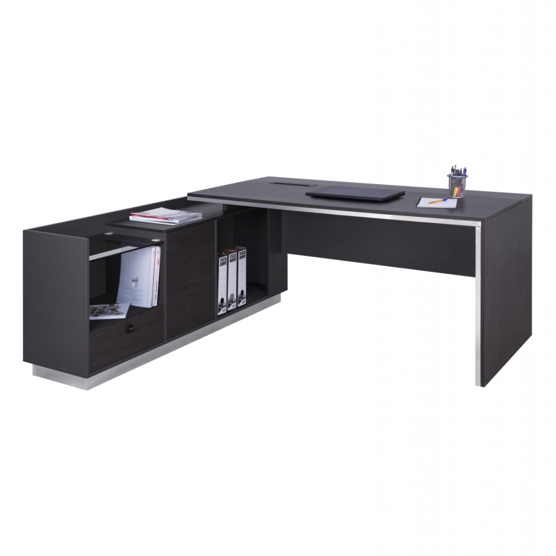 ΓΡΑΦΕΙΟ ΕΠΑΓΓΕΛΜΑΤΙΚΟ ΑΡΙΣΤΕΡΗ ΓΩΝΙΑ ROSEWOOD HM2112L 200X160X76Υ εκ.