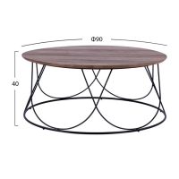 ΤΡΑΠΕΖΑΚΙ ΣΑΛΟΝΙΟΥ ZENA HM8690 MDF TOP ΜΕ ΜΕΤΑΛΛΙΚΟ ΜΑΥΡΟ ΣΚΕΛΕΤΟ Φ90Χ40Υ εκ. ΤΡΑΠΕΖΑΚΙ ΣΑΛΟΝΙΟΥ ZENA HM8690 MDF TOP ΜΕ ΜΕΤΑΛΛΙΚΟ ΜΑΥΡΟ ΣΚΕΛΕΤΟ Φ90Χ40Υ εκ.