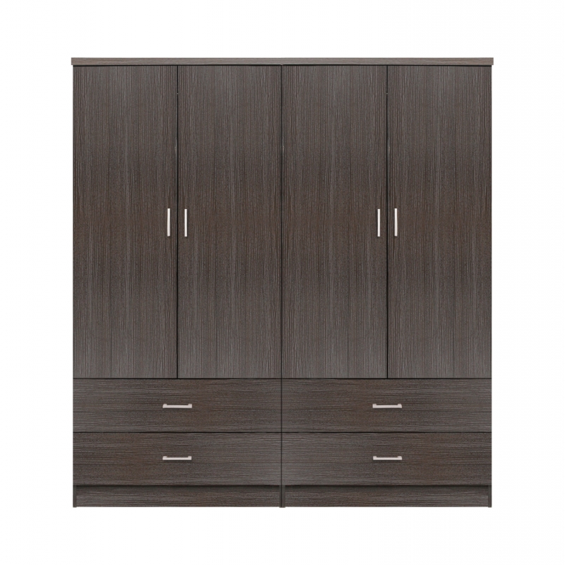 ΣΕΤ 2 ΤΜΧ ΝΤΟΥΛΑΠΑ 4ΦΥΛΛΗ ΜΕ 4 ΣΥΡΤΑΡΙΑ ZEBRANO 160X42X181 HM11349.01
