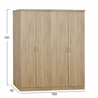 ΣΕΤ 2 ΤΜΧ ΝΤΟΥΛΑΠΑ 4ΦΥΛΛΗ SONAMA 160X42X181 HM11350.02 ΣΕΤ 2 ΤΜΧ ΝΤΟΥΛΑΠΑ 4ΦΥΛΛΗ SONAMA 160X42X181 HM11350.02