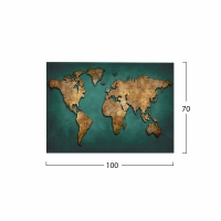 ΠΙΝΑΚΑΣ ΚΑΜΒΑΣ WORLD MAP HM7197.01 100X3X70 εκ. ΠΙΝΑΚΑΣ ΚΑΜΒΑΣ WORLD MAP HM7197.01 100X3X70 εκ.