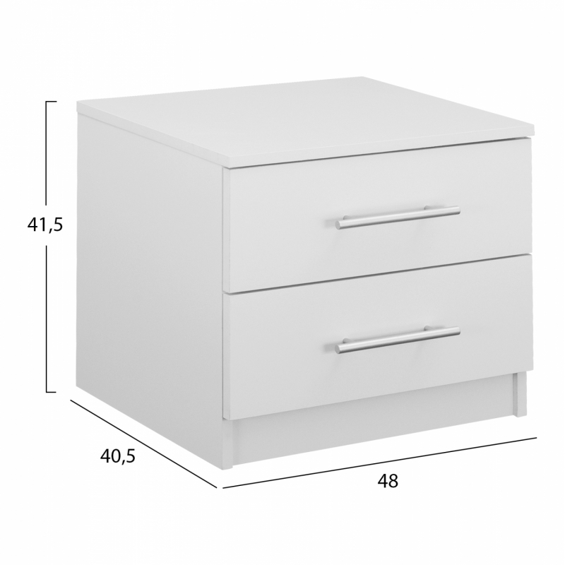 ΚΟΜΟΔΙΝΟ ΜΕΛΑΜΙΝΗΣ CHELSEA HM2220.05 ΛΕΥΚΟ 48x40,5x41,5 εκ. ΚΟΜΟΔΙΝΟ ΜΕΛΑΜΙΝΗΣ CHELSEA HM2220.05 ΛΕΥΚΟ 48x40,5x41,5 εκ.