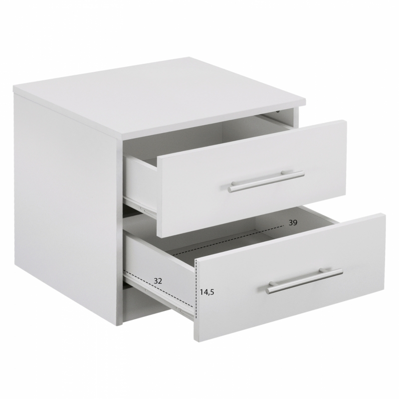 ΚΟΜΟΔΙΝΟ ΜΕΛΑΜΙΝΗΣ CHELSEA HM2220.05 ΛΕΥΚΟ 48x40,5x41,5 εκ. ΚΟΜΟΔΙΝΟ ΜΕΛΑΜΙΝΗΣ CHELSEA HM2220.05 ΛΕΥΚΟ 48x40,5x41,5 εκ.