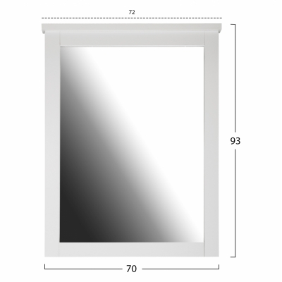 ΚΑΘΡΕΠΤΗΣ ΤΟΥΑΛΕΤΑΣ ROSEMARY HM314.05 ΛΕΥΚΟΣ 72X93 εκ. ΚΑΘΡΕΠΤΗΣ ΤΟΥΑΛΕΤΑΣ ROSEMARY HM314.05 ΛΕΥΚΟΣ 72X93 εκ.