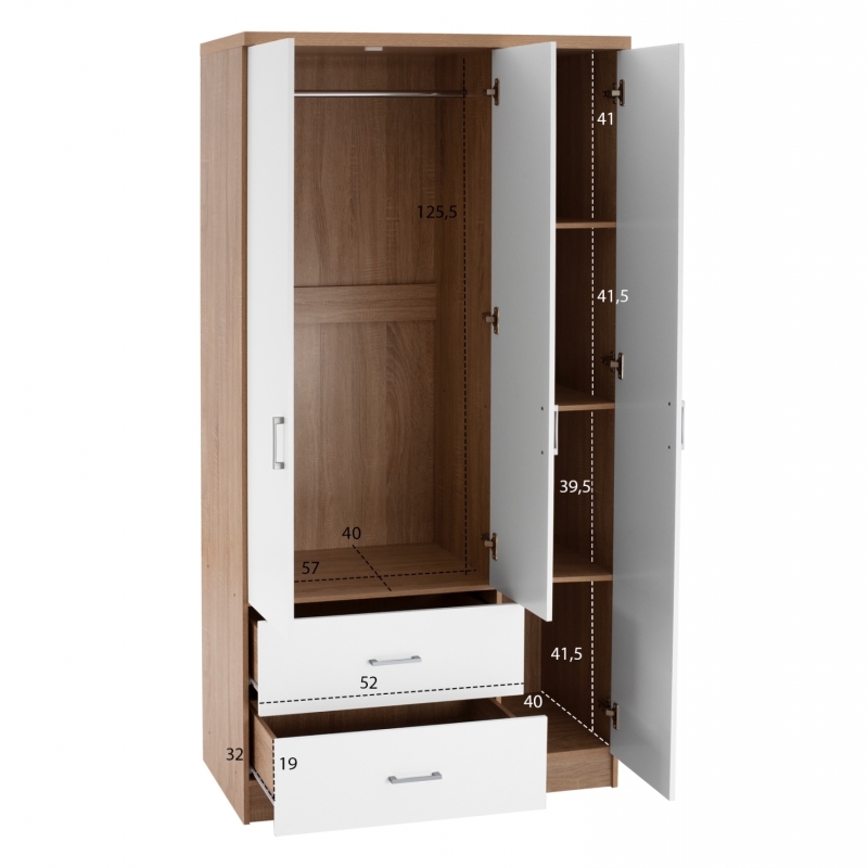 ΝΤΟΥΛΑΠΑ 3ΦΥΛΛΗ ME 2 ΣΥΡΤΑΡΙΑ CAESAR HM340.06 SONAMA - ΛΕΥΚO 89x42,5x181 εκ. ΝΤΟΥΛΑΠΑ 3ΦΥΛΛΗ ME 2 ΣΥΡΤΑΡΙΑ CAESAR HM340.06 SONAMA - ΛΕΥΚO 89x42,5x181 εκ.