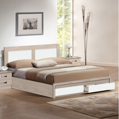 ΚΡΕΒΑΤΙ CAPRI HM312.06 ΜΕ 2 ΣΥΡΤΑΡΙΑ SONAMA ΛΕΥΚΟ ΓΙΑ ΣΤΡΩΜΑ 150x200 εκ. ΚΡΕΒΑΤΙ CAPRI HM312.06 ΜΕ 2 ΣΥΡΤΑΡΙΑ SONAMA ΛΕΥΚΟ ΓΙΑ ΣΤΡΩΜΑ 150x200 εκ.