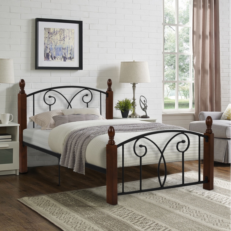 ΚΡΕΒΑΤΙ SUZIE HM600 ΜΕΤΑΛΛΟ RUBBERWOOD ΓΙΑ ΣΤΡΩΜΑ 110Χ190 εκ. ΚΡΕΒΑΤΙ SUZIE HM600 ΜΕΤΑΛΛΟ RUBBERWOOD ΓΙΑ ΣΤΡΩΜΑ 110Χ190 εκ.