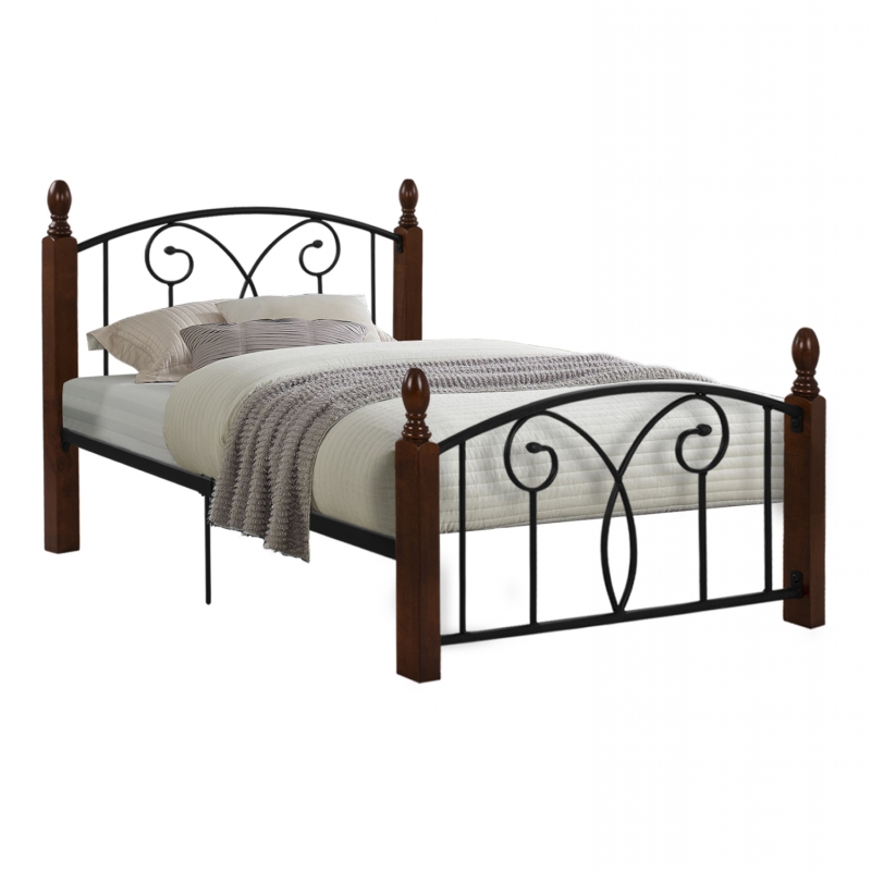 ΚΡΕΒΑΤΙ SUZIE HM600 ΜΕΤΑΛΛΟ RUBBERWOOD ΓΙΑ ΣΤΡΩΜΑ 110Χ190 εκ. ΚΡΕΒΑΤΙ SUZIE HM600 ΜΕΤΑΛΛΟ RUBBERWOOD ΓΙΑ ΣΤΡΩΜΑ 110Χ190 εκ.