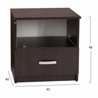 ΚΟΜΟΔΙΝΟ ΜΕ ΣΥΡΤΑΡΙ ADLER WENGE HM2431.02 45X40X48Yεκ. ΚΟΜΟΔΙΝΟ ΜΕ ΣΥΡΤΑΡΙ ADLER WENGE HM2431.02 45X40X48Yεκ.