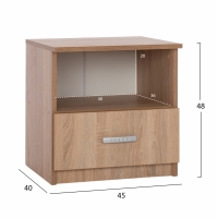 ΚΟΜΟΔΙΝΟ ΜΕ ΣΥΡΤΑΡΙ ADLER SONAMA OAK HM2431.01 45x40x48 εκ. ΚΟΜΟΔΙΝΟ ΜΕ ΣΥΡΤΑΡΙ ADLER SONAMA OAK HM2431.01 45x40x48 εκ.