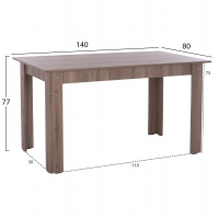 ΤΡΑΠΕΖΙ ΚΟΥΖΙΝΑΣ KELVIN, 140x80x77Υ εκ., SONAMA OAK TRUFFLE, HM2429.05 ΤΡΑΠΕΖΙ ΚΟΥΖΙΝΑΣ KELVIN, 140x80x77Υ εκ., SONAMA OAK TRUFFLE, HM2429.05