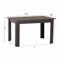 ΤΡΑΠΕΖΙ ΚΟΥΖΙΝΑΣ KELVIN 110x80x77Υεκ. WENGE HM2428.02 ΤΡΑΠΕΖΙ ΚΟΥΖΙΝΑΣ KELVIN 110x80x77Υεκ. WENGE HM2428.02