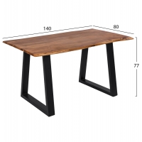 ΤΡΑΠΕΖΙ ΤΡΑΠΕΖΑΡΙΑΣ MONTANA SLIM HM8163.11 ΞΥΛΟ ΑΚΑΚΙΑΣ ΣΕ ΦΥΣΙΚΟ 140x80x77Υ ΤΡΑΠΕΖΙ ΤΡΑΠΕΖΑΡΙΑΣ MONTANA SLIM HM8163.11 ΞΥΛΟ ΑΚΑΚΙΑΣ ΣΕ ΦΥΣΙΚΟ 140x80x77Υ