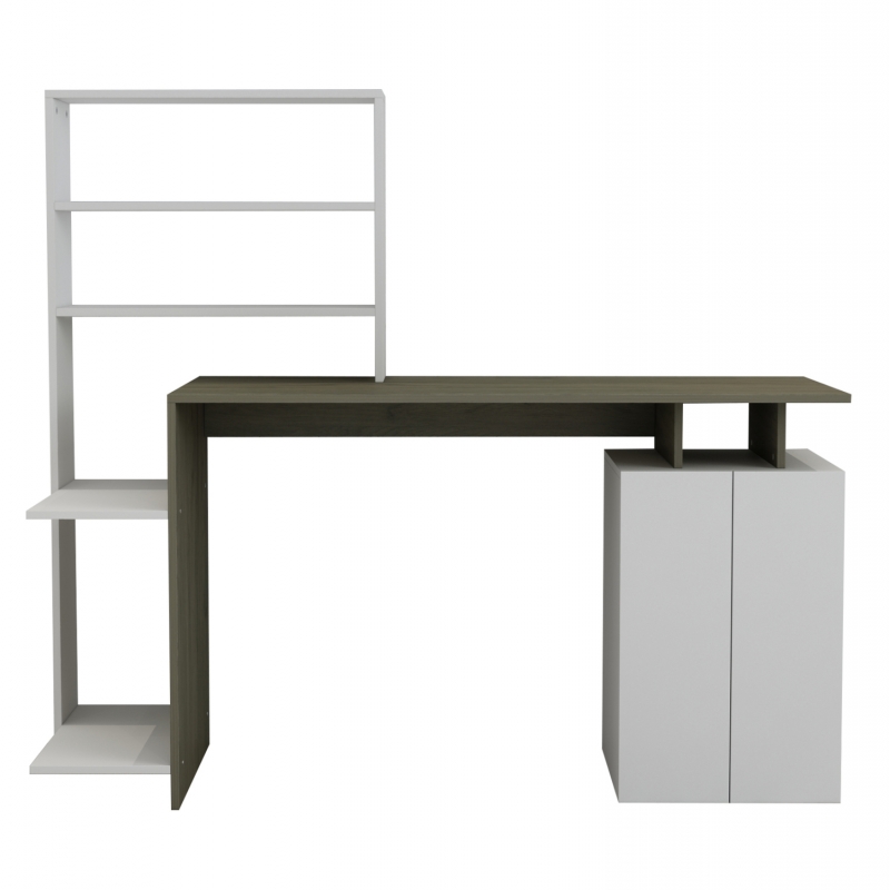 ΓΡΑΦΕΙΟ ΜΕ ΒΙΒΛΙΟΘΗΚΗ ROCHELL ΜΕΛΑΜΙΝΗ OLIVE GREY ΛΕΥΚΟ 146,3x55x128,8Υεκ.HM8886.11 ΓΡΑΦΕΙΟ ΜΕ ΒΙΒΛΙΟΘΗΚΗ ROCHELL ΜΕΛΑΜΙΝΗ OLIVE GREY ΛΕΥΚΟ 146,3x55x128,8Υεκ.HM8886.11