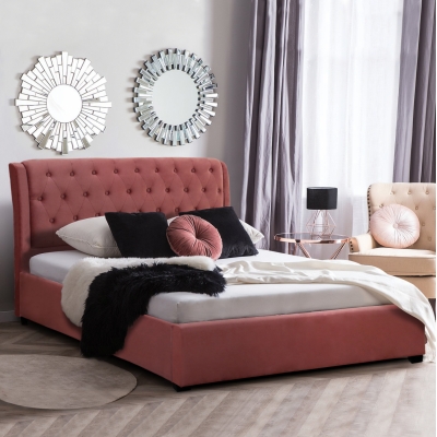 ΚΡΕΒΑΤΙ ODALYS 150X200 ΒΕΛΟΥΔΟ ΥΦΑΣΜΑ ΣΑΠΙΟ ΜΗΛΟ HM549.12 164x223x100 εκ. ΚΡΕΒΑΤΙ ODALYS 150X200 ΒΕΛΟΥΔΟ ΥΦΑΣΜΑ ΣΑΠΙΟ ΜΗΛΟ HM549.12 164x223x100 εκ.
