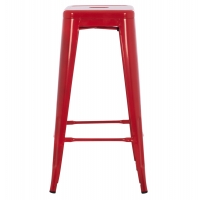 ΣΚΑΜΠΟ BAR ΜΕΤΑΛΛΙΚΟ MELITA ΣΕ ΚΟΚΚΙΝΟ HM8642.04 43x43x78Y εκ.