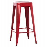ΣΚΑΜΠΟ BAR ΜΕΤΑΛΛΙΚΟ MELITA ΣΕ ΚΟΚΚΙΝΟ HM8642.04 43x43x78Y εκ.