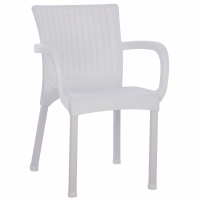 ΠΟΛΥΘΡΟΝΑ ΠΟΛΥΠΡΟΠΥΛΕΝΙΟΥ RATTAN ΠΟΔΙ ALU HM5591.01 ΧΡΩΜΑ ΛΕΥΚΟ 60x60x82 cm ΠΟΛΥΘΡΟΝΑ ΠΟΛΥΠΡΟΠΥΛΕΝΙΟΥ RATTAN ΠΟΔΙ ALU HM5591.01 ΧΡΩΜΑ ΛΕΥΚΟ 60x60x82 cm