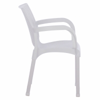 ΠΟΛΥΘΡΟΝΑ ΠΟΛΥΠΡΟΠΥΛΕΝΙΟΥ RATTAN ΠΟΔΙ ALU HM5591.01 ΧΡΩΜΑ ΛΕΥΚΟ 60x60x82 cm ΠΟΛΥΘΡΟΝΑ ΠΟΛΥΠΡΟΠΥΛΕΝΙΟΥ RATTAN ΠΟΔΙ ALU HM5591.01 ΧΡΩΜΑ ΛΕΥΚΟ 60x60x82 cm