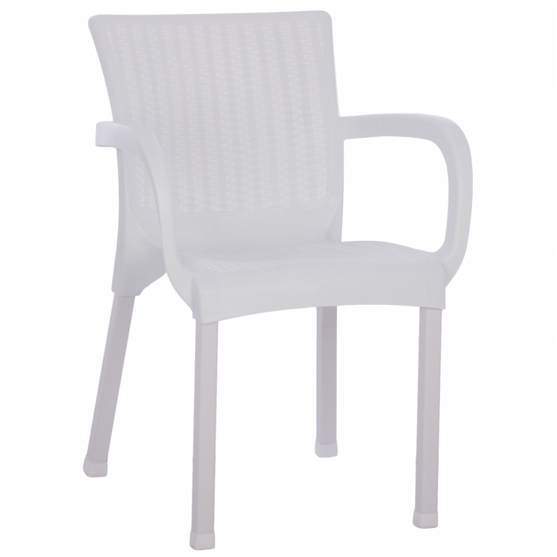 ΠΟΛΥΘΡΟΝΑ ΠΟΛΥΠΡΟΠΥΛΕΝΙΟΥ RATTAN ΠΟΔΙ ALU HM5591.01 ΧΡΩΜΑ ΛΕΥΚΟ 60x60x82 cm ΠΟΛΥΘΡΟΝΑ ΠΟΛΥΠΡΟΠΥΛΕΝΙΟΥ RATTAN ΠΟΔΙ ALU HM5591.01 ΧΡΩΜΑ ΛΕΥΚΟ 60x60x82 cm